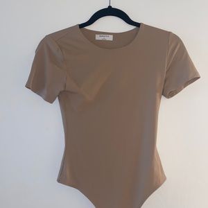 Aritzia Babaton Bodysuit Tan